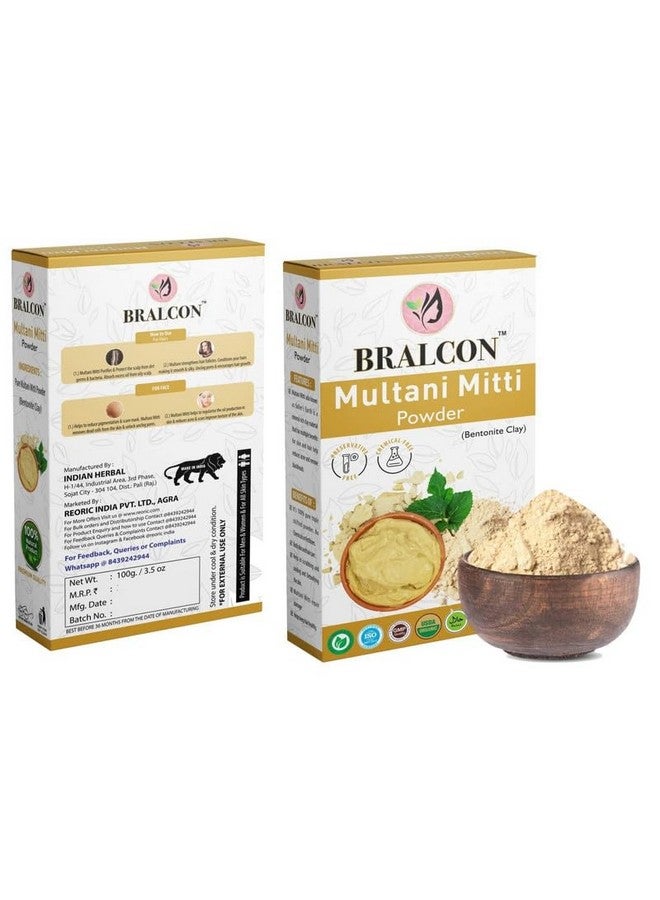 BRALCON Gulab Jal, Multani Mitti Powder Combo| Gulab Jal Rose Water and Multani Mitti Powder for Face Pack, Face Mask, Hair & Skin Care| Skin Glowing | Pack of 2 | 200gm - Image 4
