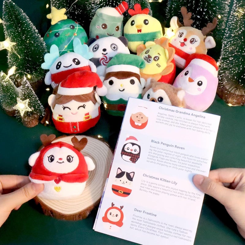 EBINGMIMA 2025 Christmas Mini Plush Advent Calendar - Image 3