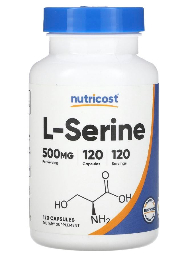 Nutricost LSerine 500 mg 120 Capsules