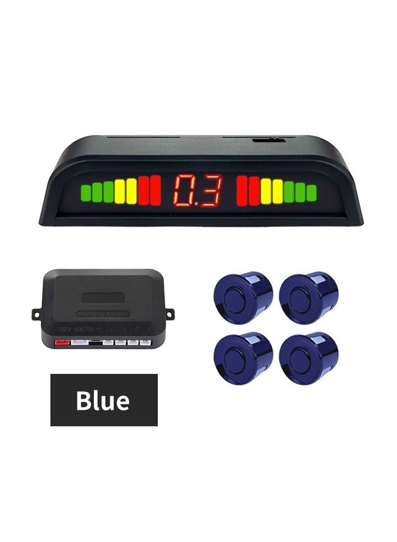 Generic Hippcron Car LED Parking Sensor Kit with 4 Sensors, 22mm Reverse Radar Sound Alert Indicator System - Image 1