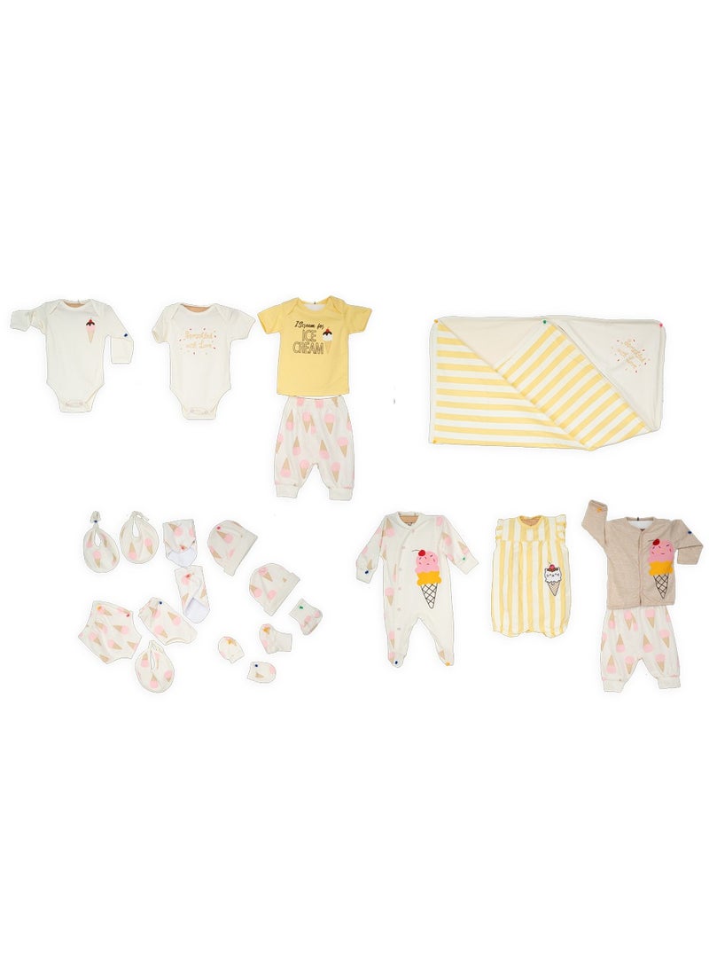 JOCKEY - Baby Girl Gift Box pack of 20 Ice-cream Print - Image 1