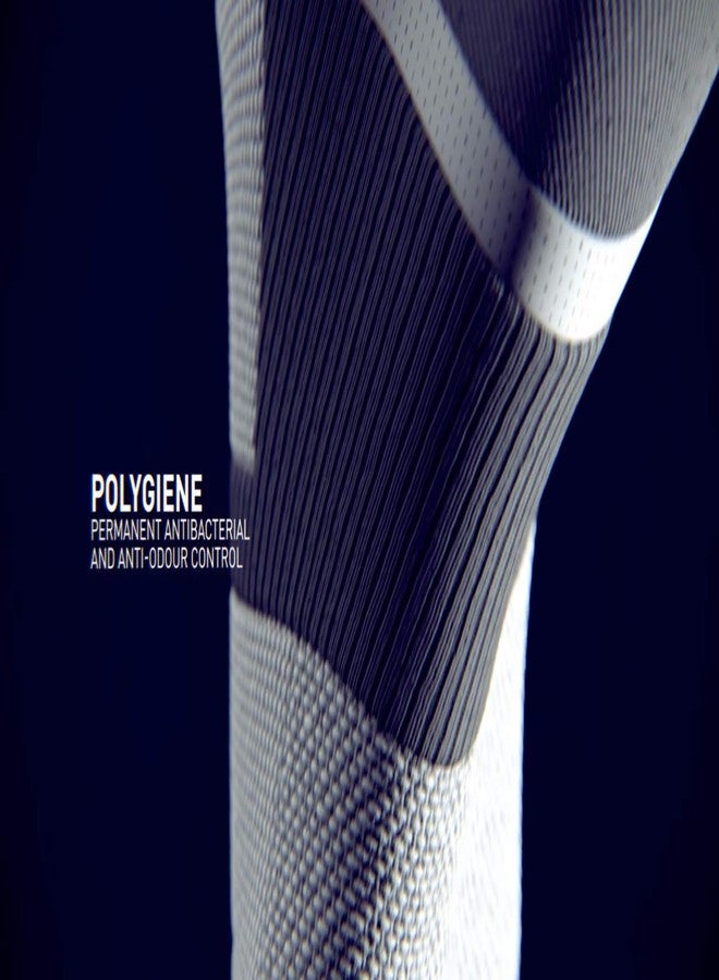 2XU Vectr Full Length Sock, White/Grey, M1 - Image 4