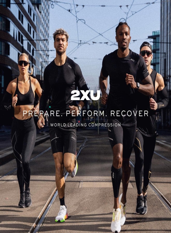 2XU Vectr Full Length Sock, White/Grey, M1 - Image 2