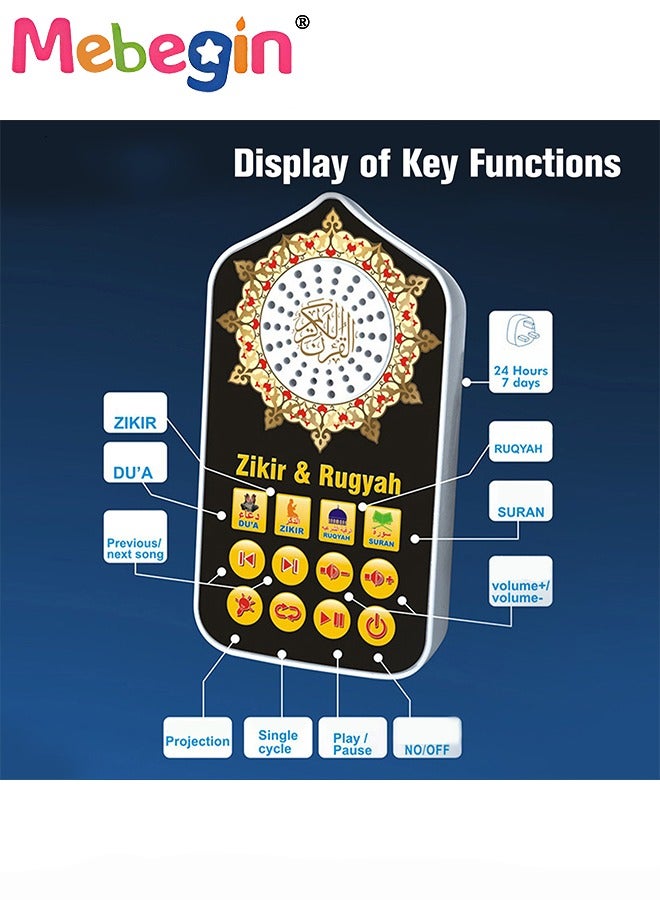 MEBEGIN Chargeable Arabic Musical Toy, Interactive Portable Baby Phone, Creative Early Educational Toy, Perfect Travel Toy, Ideal Gift for Kids Aged 3+, 11.8*13*5.2cm - Image 2