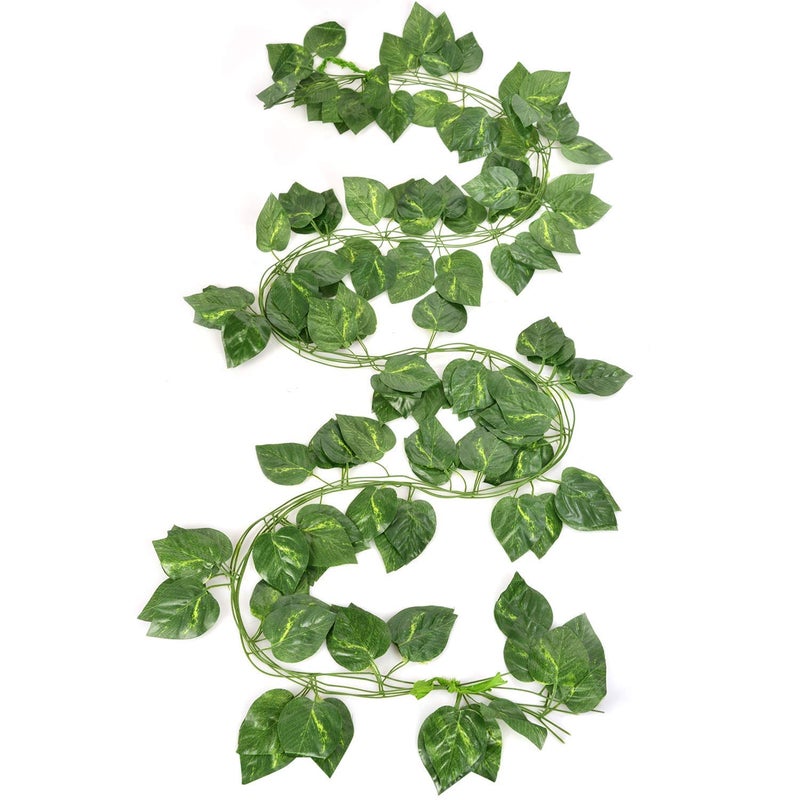 Go Hooked Go Hooked Artificial Garland Money Plant Leaf Creeper for Home Wall Hanging Special Occasion Party Office Decoration 6 Feet Each Pack of 5 String  - Image 3