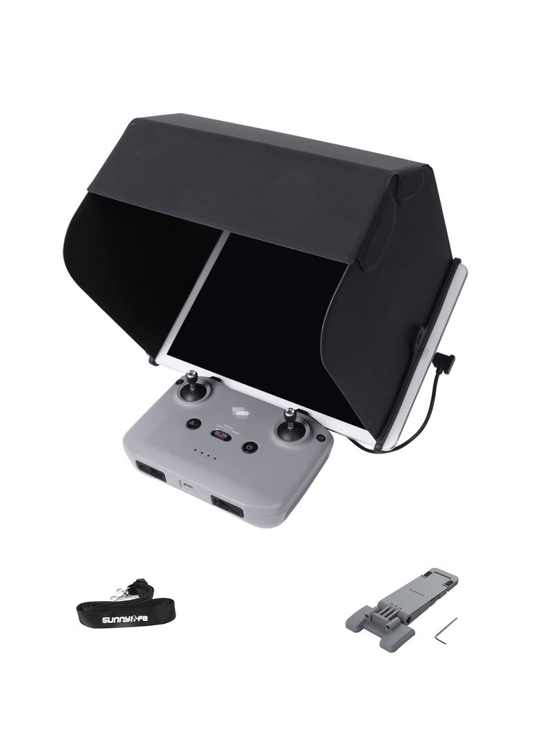 SYOSI Sunshield Sunshade for DJI mavic 3/Mini 2/Mavic Air 2/DJI Air 2S Controller Accessories, Foldable Display Sunshade (7.9 inches) - Image 1