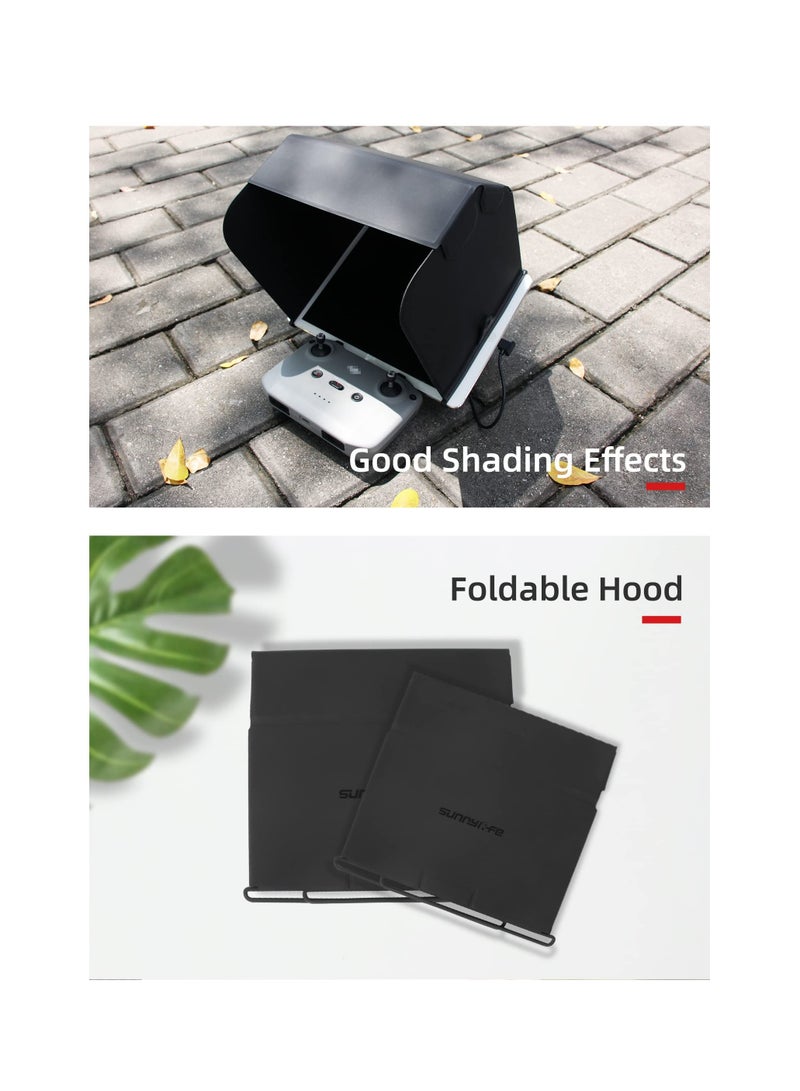 SYOSI Sunshield Sunshade for DJI mavic 3/Mini 2/Mavic Air 2/DJI Air 2S Controller Accessories, Foldable Display Sunshade (7.9 inches) - Image 4
