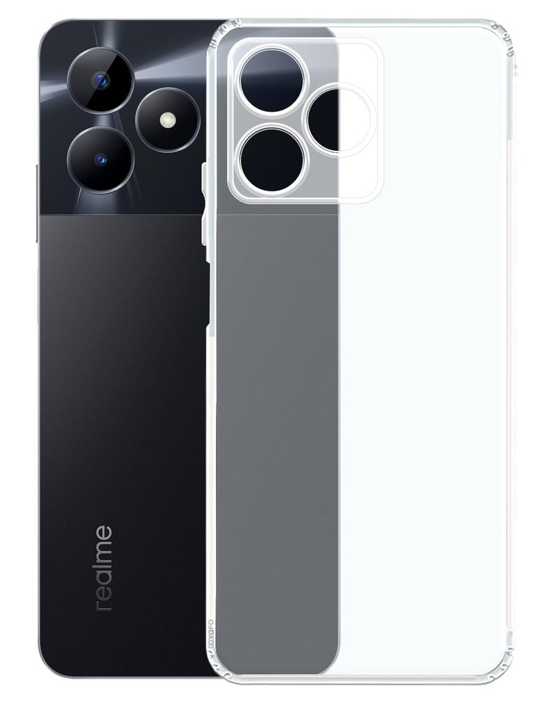 YOFO Silicon Back Cover Case for Realme C53 / Realme Narzo N53 / C51 (Transparent) Camera Protection with Dust Plug - Image 4