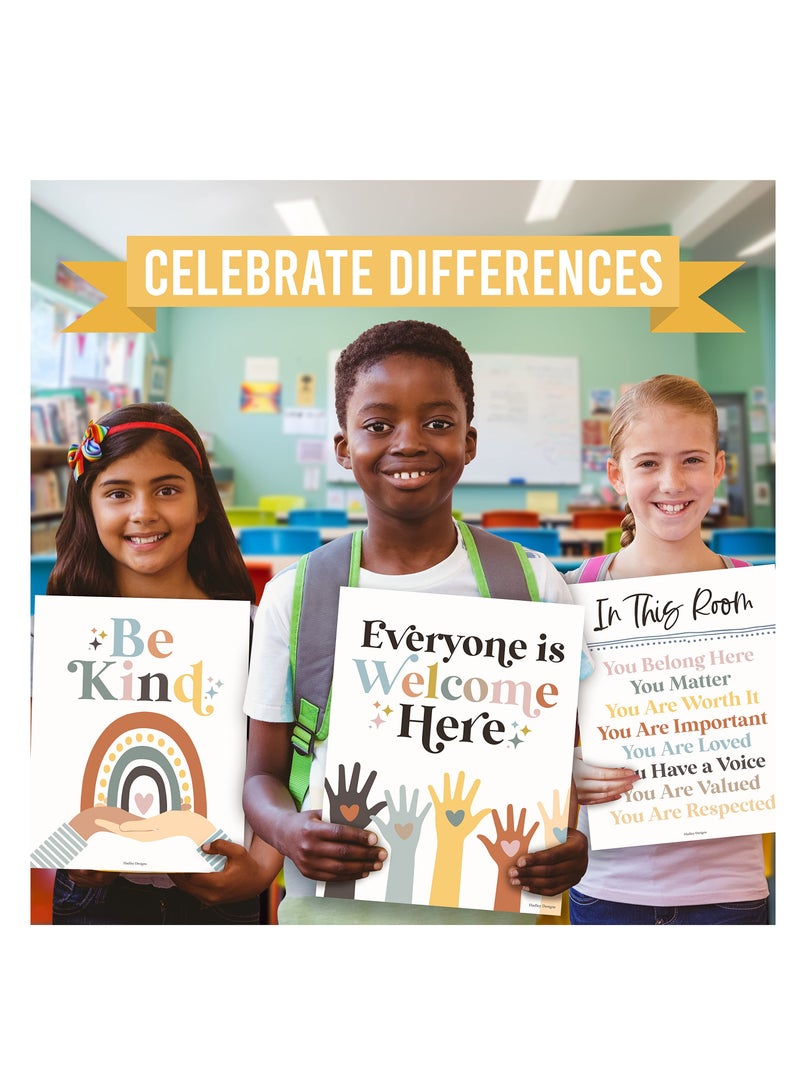 Diversity Posters, 6 Pack Multicultural Classroom Decor for Teachers, Colorful Posters for Elementary Education, Ideal for Promoting Inclusivity and Diversity - Image 3