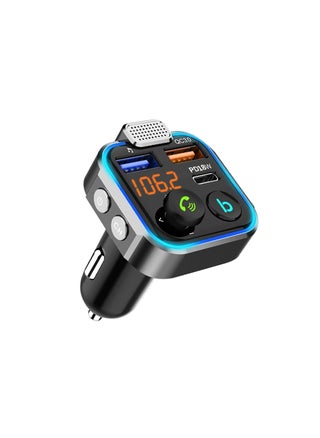 LENCENT Car FM Transmitter, Wireless Bluetooth 5.0 Radio Adapter Car Kit, PD3.0 Type C 20W+QC3.0 Car Fast Charger, Hands Free Calling, Bass Lossless Hi-Fi Sound Support U Disk - pzsku/ZEBC7FAF03223F97C2C4AZ/45/_/1665388934/28279f9b-96c6-46a9-9bb7-98f81b30fcb9