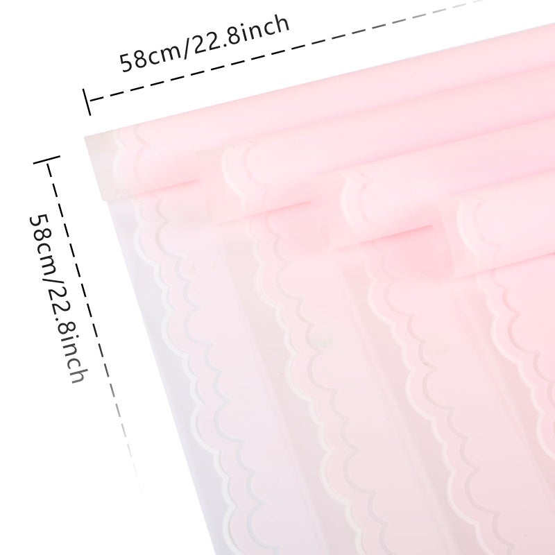 FUHITIM 20 Sheets Flower Wrapping Paper - Waterproof Floral Bouquet Wrapping Paper, Florist Supplies Packaging Paper for Wedding Birthday Gift DIY Crafts (Pink) - Image 2