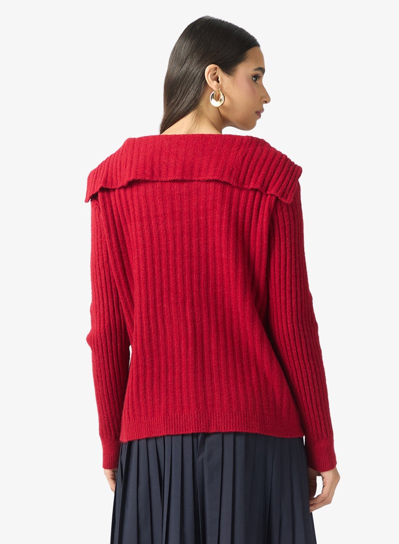 ايلا كنزة بياقة وأزرار - Image 2