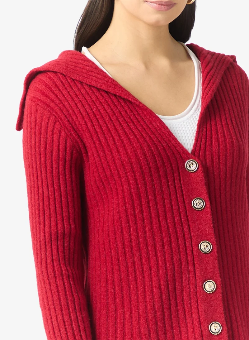 ELLA Fitted Button Down Sweater