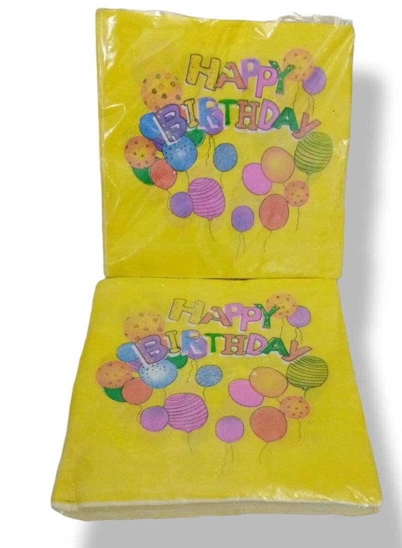 Friendly and Attractive Multicolor Printed Party Towel Set - Add a Touch of Joy to Your Celebrations - 2 Pieces