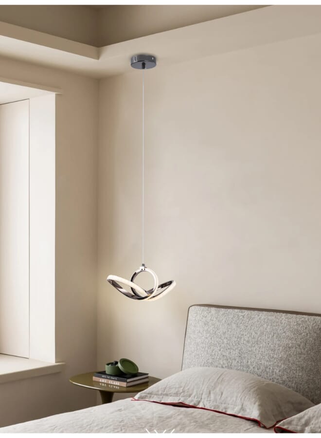 بيست باور ثريا سقف ليد حديثة 6546-1 - 3 مستويات إضاءة، 24 واط، ارتفاع قابل للتعديل (130 سم) - مصباح معلق أنيق لغرفة الطعام والمعيشة والنوم - Image 1