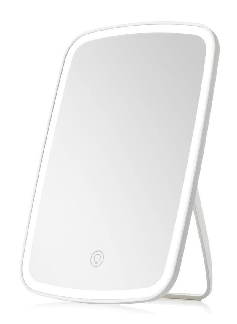 Arabest Makeup Mirror with Lights USB Rechargeable Vanity Mirror Touch Adjustable 3 Color Lighting Modes Lighted Makeup Mirror LED Brightness Adjustable Portable Makeup Mirror for Makeup Desk - Image 1