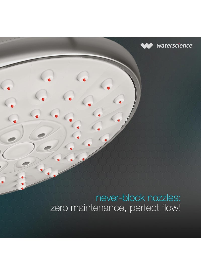 WaterScience WaterScience CLEO Multi Flow Premium Shower Filter for Bathroom Water Softener for Home Hard Water Softener for Shower 3 Flow Modes 50 Water Saving 5Y Warranty  - Image 3