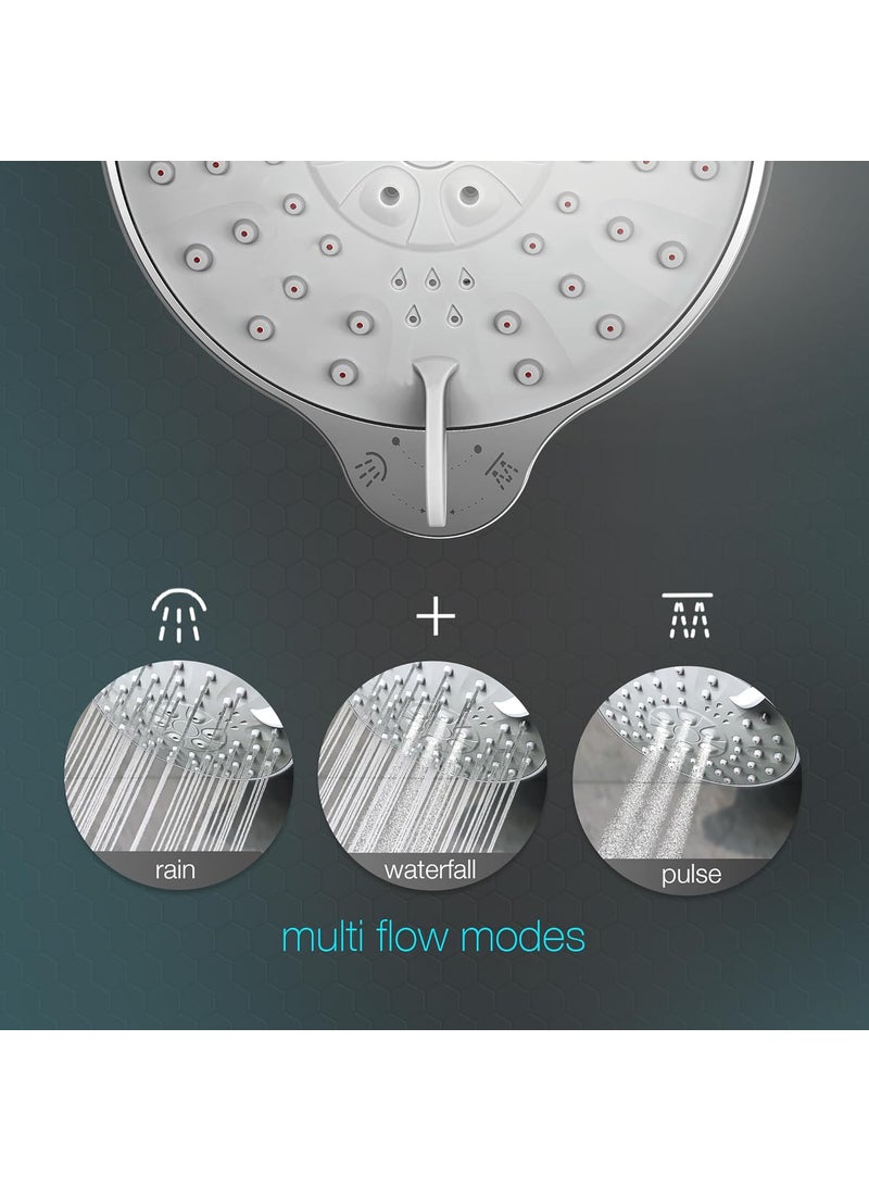 WaterScience WaterScience CLEO Multi Flow Premium Shower Filter for Bathroom Water Softener for Home Hard Water Softener for Shower 3 Flow Modes 50 Water Saving 5Y Warranty  - Image 5