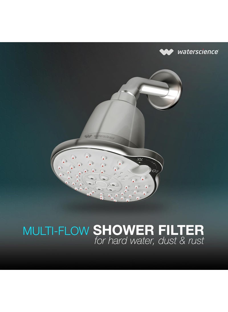 WaterScience WaterScience CLEO Multi Flow Premium Shower Filter for Bathroom Water Softener for Home Hard Water Softener for Shower 3 Flow Modes 50 Water Saving 5Y Warranty  - Image 2