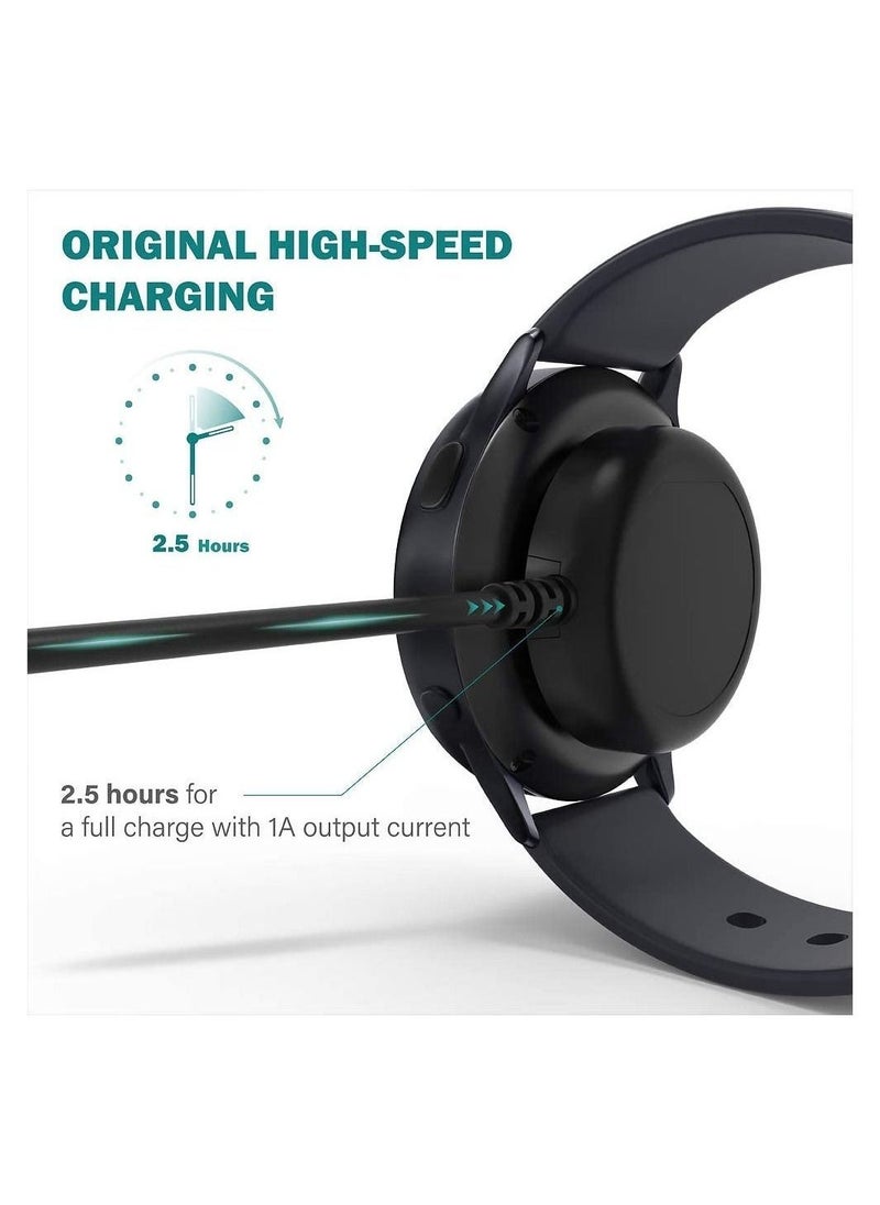Charger Compatible with Samsung Galaxy Watch 4/4 Classic Watch3 Active 1 2 SM-R500 SM-R830 SM-R820 SM-R840 SM-R850 - USB Charging Cable 3.3ft 100cm - Smartwatch Accessories - Image 3