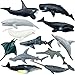Higherbros Sharks Figures Sea Animals Whale Toys Set Ocean Animal Action Figures Great for Kids Bath Toys Beach Toy Cake Topper and Party Favors Gifts Prizes Rewards 12 PCS - Image 4