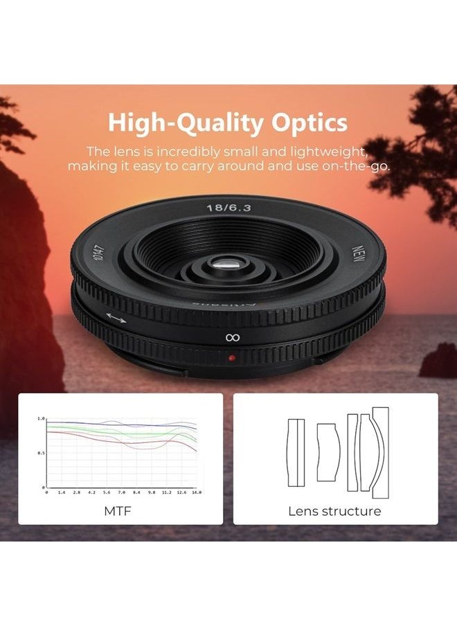 7artisans - 18mm F6.3 II UFO Lens, Compatible with APS-C Nikon Z-Mount Cameras Z50 ZFC Z30 and Z5 Z6 Z7 Z6II Z9 Under APS-C Mode - Image 1