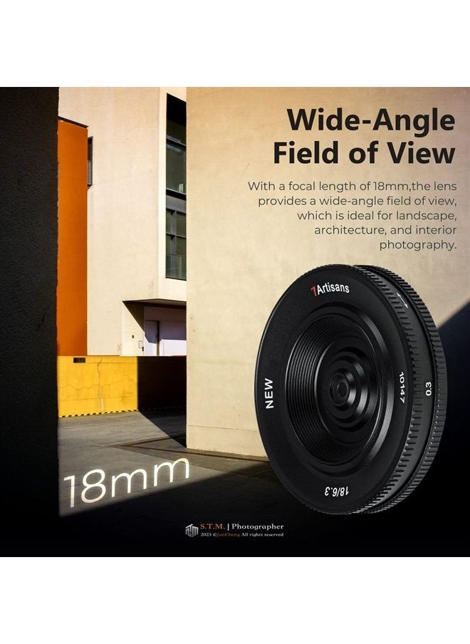 7artisans - 18mm F6.3 II UFO Lens, Compatible with APS-C Nikon Z-Mount Cameras Z50 ZFC Z30 and Z5 Z6 Z7 Z6II Z9 Under APS-C Mode - Image 1