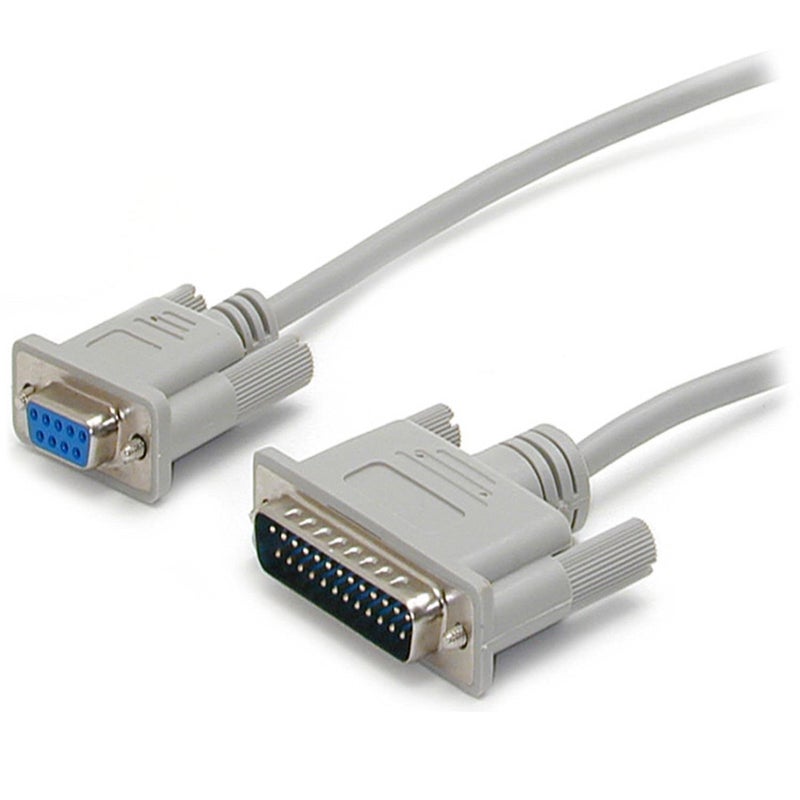 10 ft Cross Wired DB9 to DB25 Serial Null Modem Cable - F/M - Null Modem Cable - DB-9 (F) to DB-25 (M) - 10 ft (SCNM925FM)