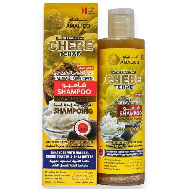 اماليكو شامبوخلطة الشيبة التشادية العجيبة مع زبدة الشيا لتطويل الشعر 250 مل - Image 1