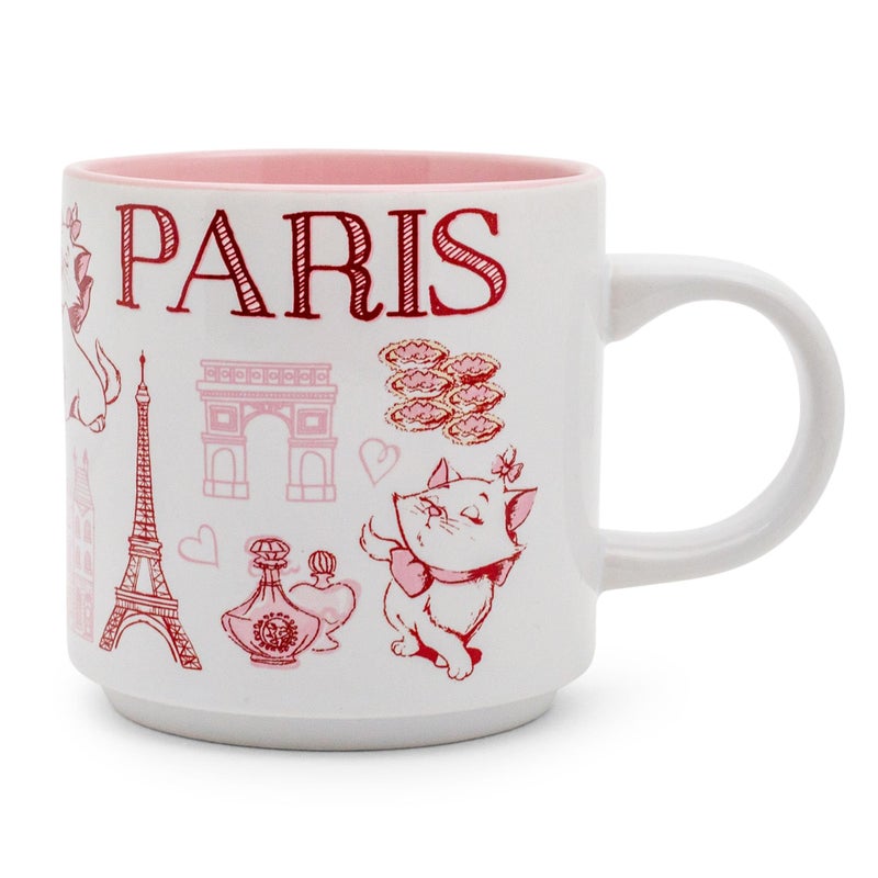 Disney The Aristocats Marie Pink Icons Ceramic Coffee Mug Cup For Espresso Tea Holds 13 Ounces