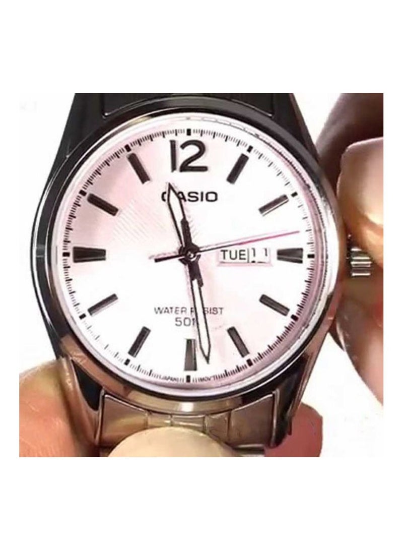 CASIO Women's Water Resistant Stainless Steel Analog Watch LTP-1335D-5AVDF - 30 mm - Silver - Image 3
