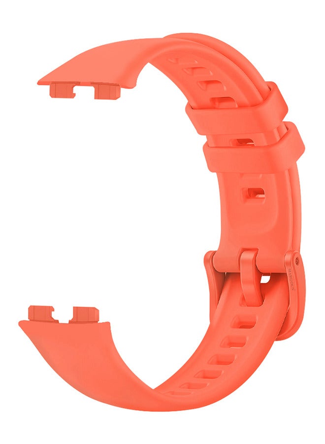 CATANES Huawei Band 8 and Band 9 Watch Band for Men Women Sport Watch Strap Lightweight Silicone Replacement Band Orange - Image 1