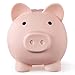 PJDRLLC Large Piggy Bank Unbreakable Plastic Money Bank Coin Bank for Girls and Boys Large Size Piggy Banks Practical Gifts for Birthday Easter Christmas Flesh Color - Image 3