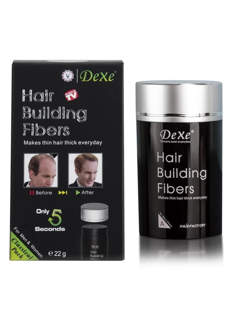 Dexe Dexe Hair Building Fibers, 22g - Dark Brown  - Image 1