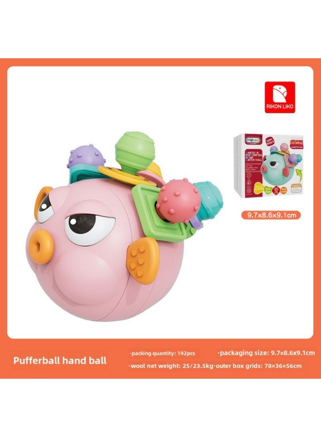 ألعاب امتصاص الأطفال من عمر 0 ​​إلى 18 شهرًا لحديثي الولادة، كرة الإمساك باليد من لالا - اللون: منتفخ يدوي - أحمر - Image 1