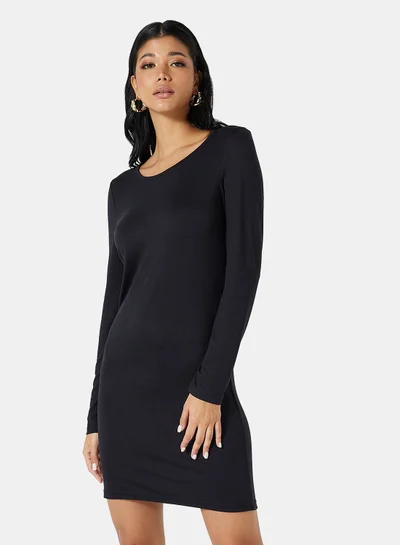 فيرو مودا Basic Long Sleeve Mini Dress