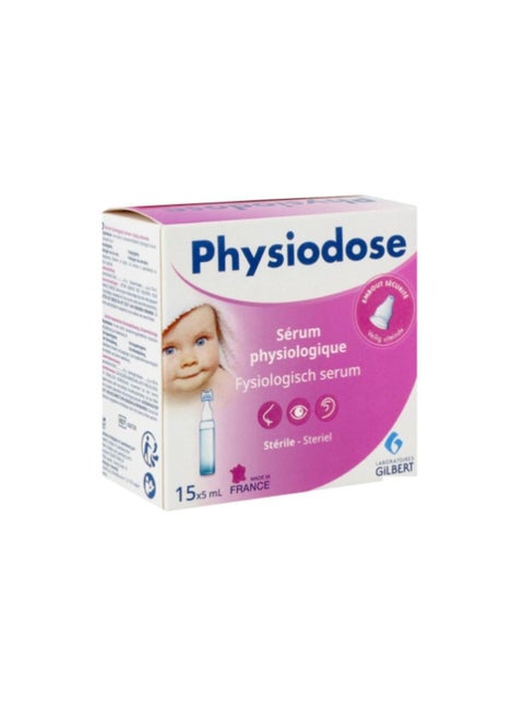 Physiodoses Physiological Saline Solution 15X5ml