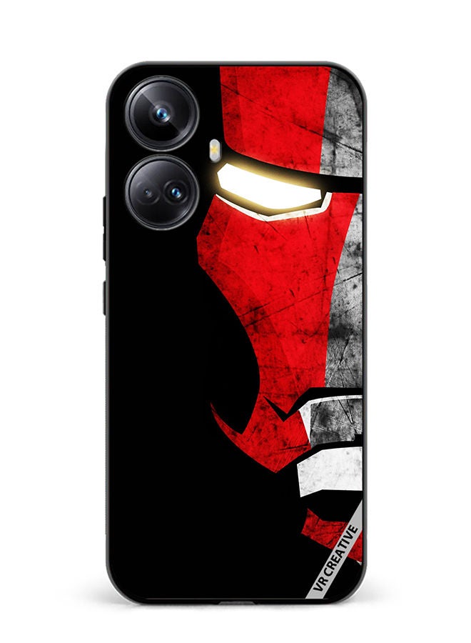 VR CREATIVE Protective Case Cover For Realme 10 Pro Plus Half Face Iron Man Design Multicolour - Image 1
