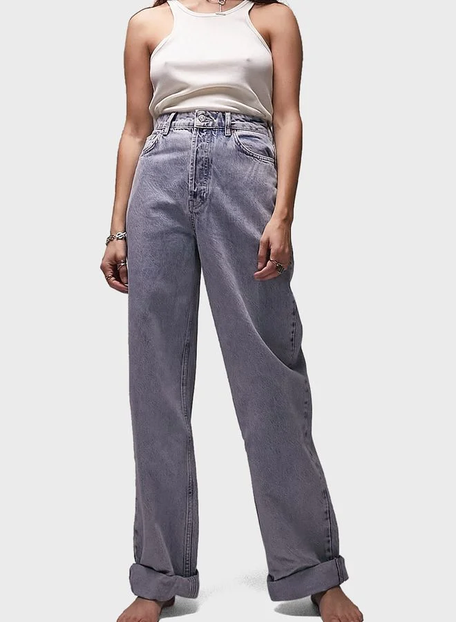 TOPSHOP High Waist Mom Jeans