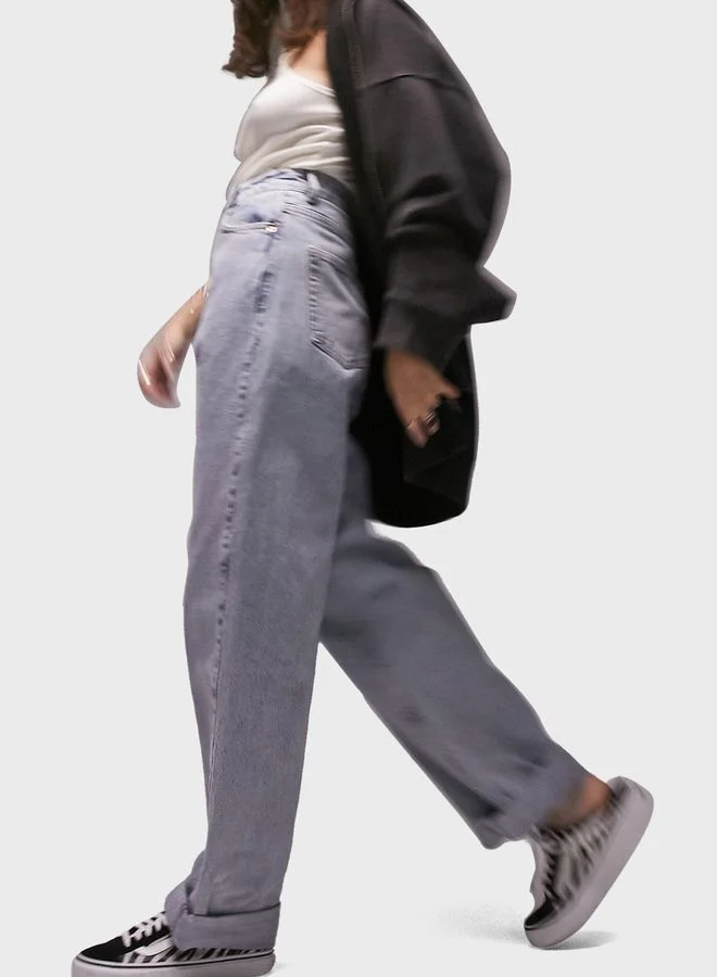 TOPSHOP High Waist Mom Jeans