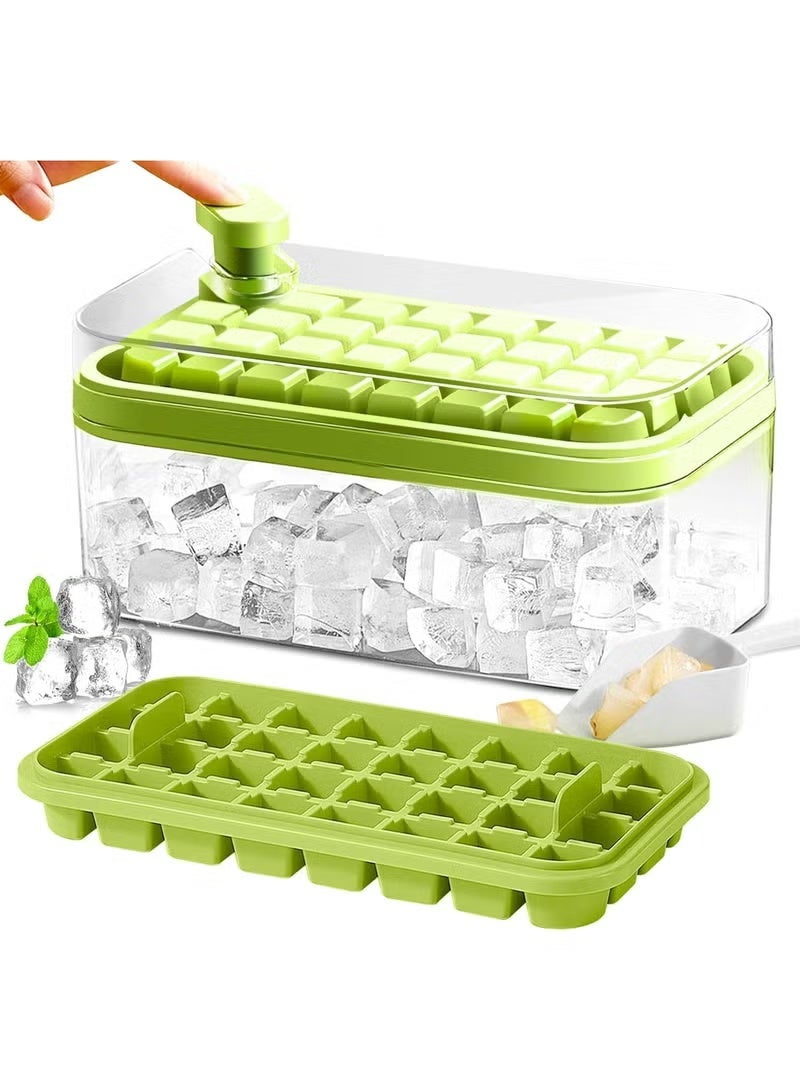 Ice cube trays with lid and bin, 64-piece set - Image 4