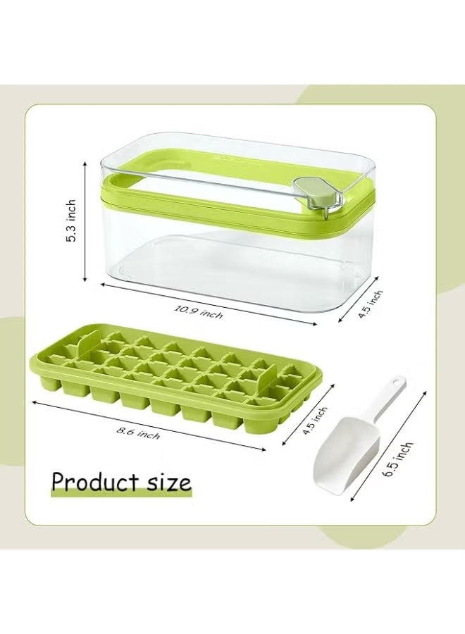 Ice cube trays with lid and bin, 64-piece set - Image 3