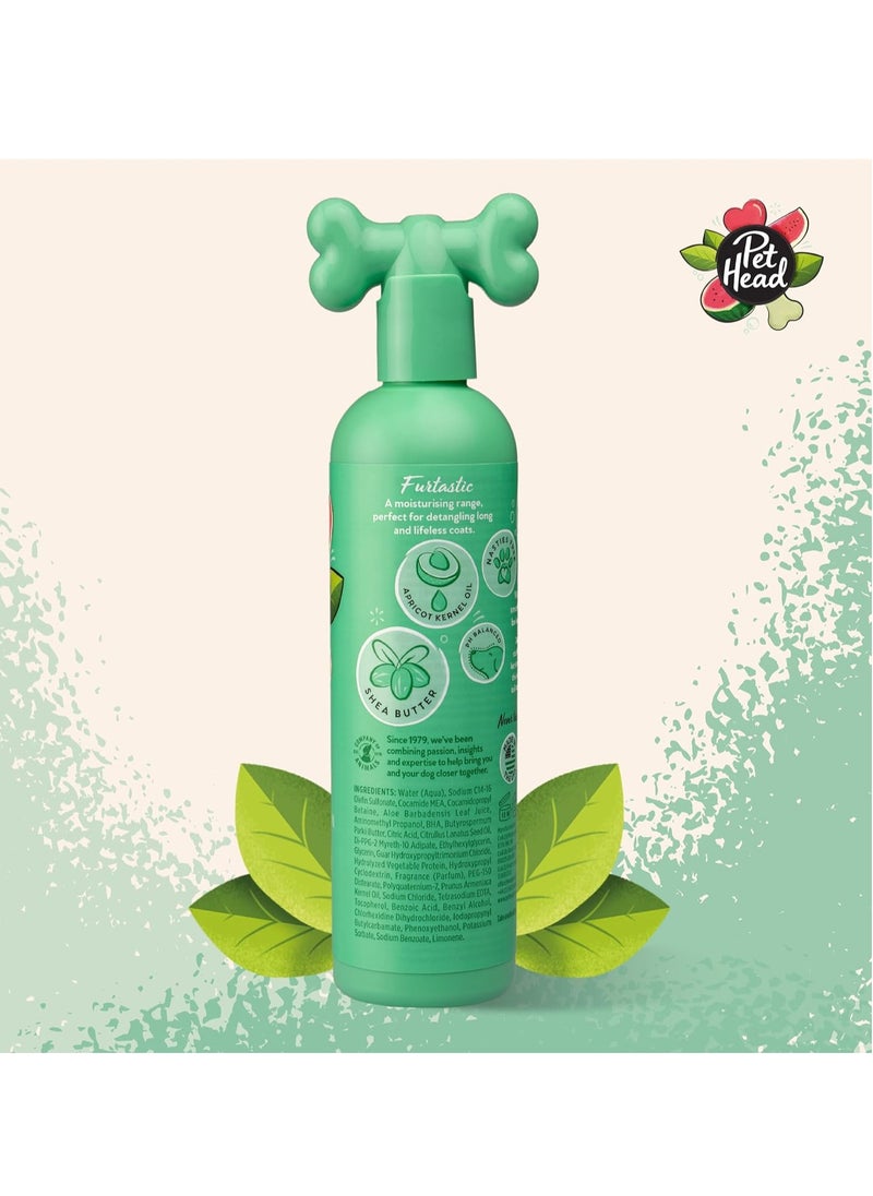 PET HEAD Dog Shampoo 300ml Furtastic Watermelon Scent Knot Detangler Best Dog Shampoo for Smelly Dogs Care for Long Tangly Curls and Coats Professional Grooming Vegan Gentle Formula for Puppies  - Image 2
