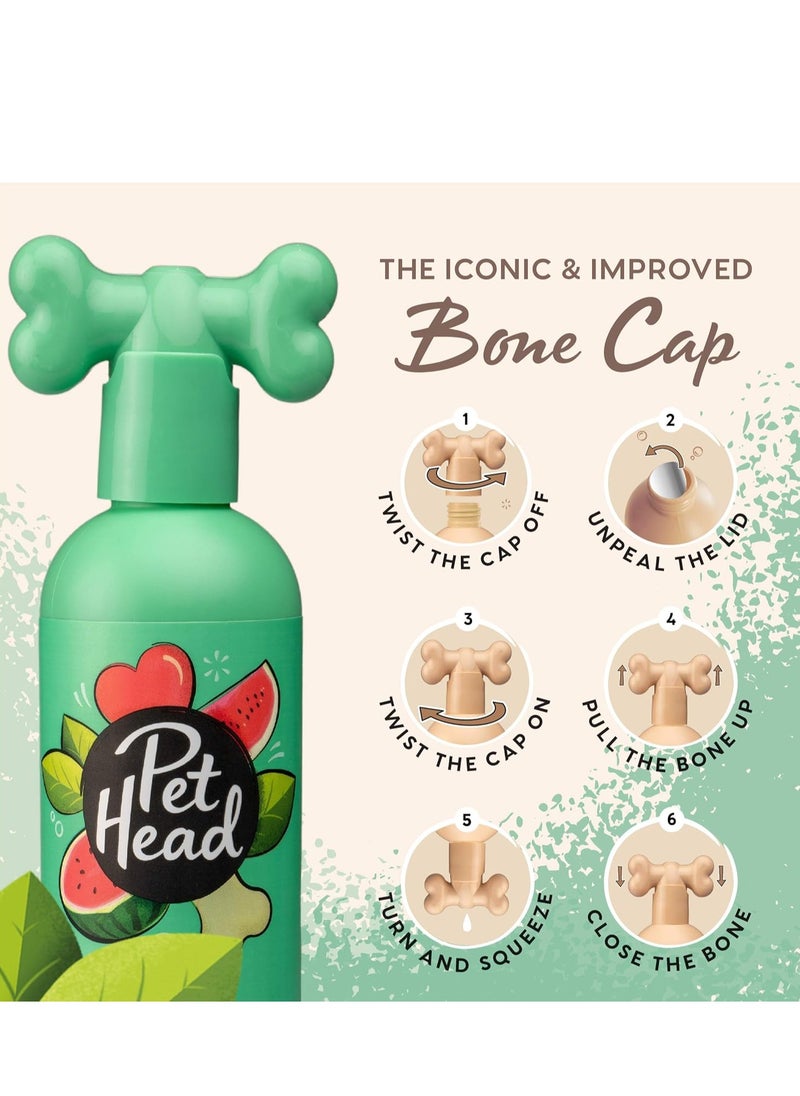 PET HEAD Dog Shampoo 300ml Furtastic Watermelon Scent Knot Detangler Best Dog Shampoo for Smelly Dogs Care for Long Tangly Curls and Coats Professional Grooming Vegan Gentle Formula for Puppies  - Image 3