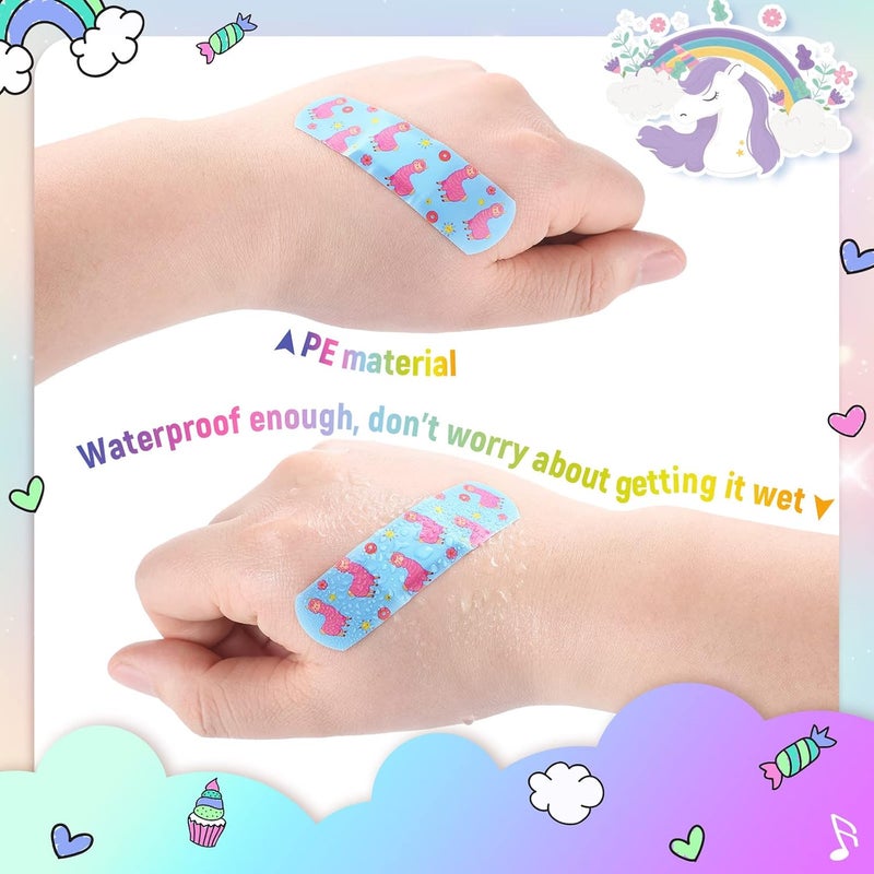 Panelee 120 Pcs Kids Bandages Bulk Cute Cartoon Flexible Waterproof Breathable Bandages Strip Protect Cuts and Scrapes for Girls Boys Children ToddlersFresh Style - Image 3
