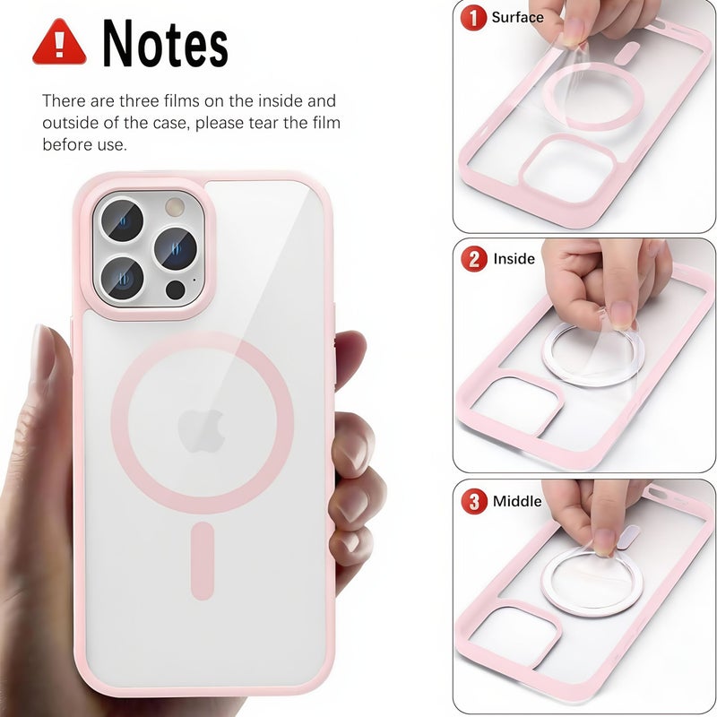 حافظة شفافة بيضاء مغناطيسية لهاتف iPhone 14 مقاومة للسقوط - Image 5