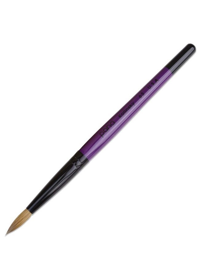 Pana Purple Wood Kolinsky Acrylic Nail Brush (Size: 6, 8, 10, 12, 14, 16, 18, 20, & 22) Kolinsky Hair (Size 8) - Image 1