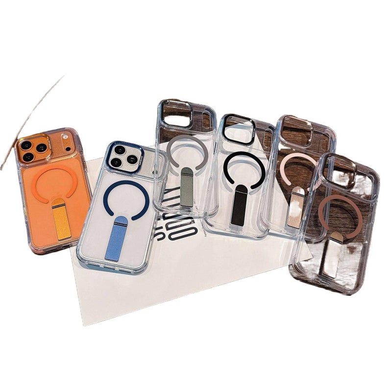 MagSafe Case, Cover for iPhone 14 / 14 Plus / 14 Pro / 14 Pro Max, Strong Magnetic, Kickstand, Black - Veloris - Image 5