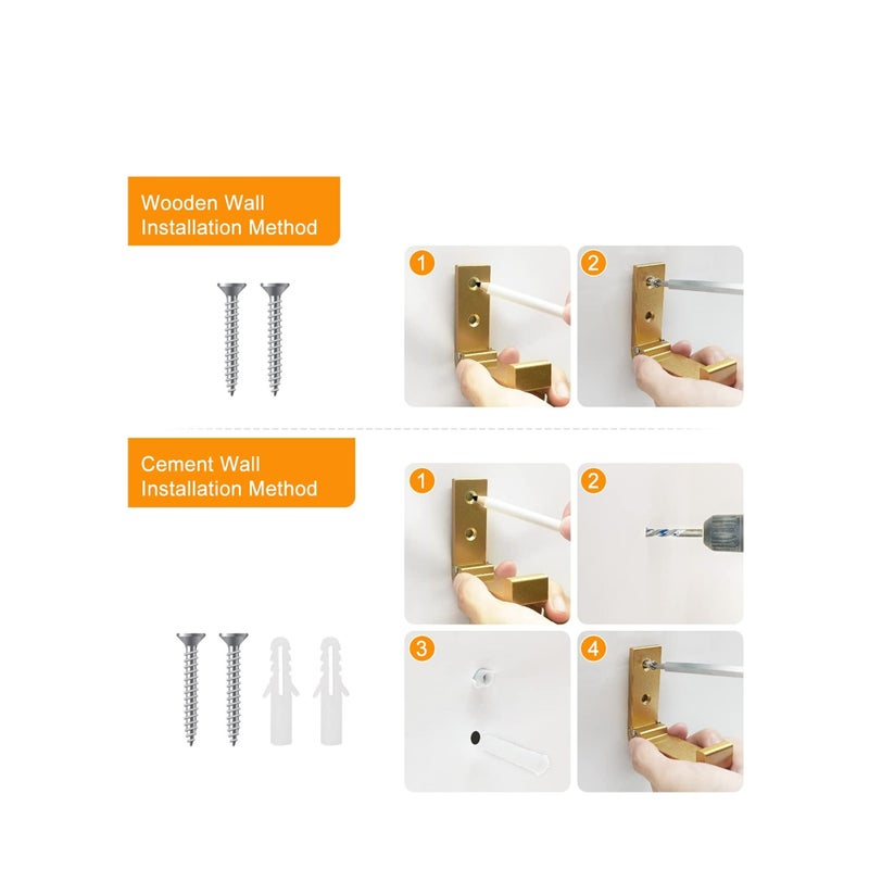 Zikra 5 Pcs Folding Coat Hooks Wall Hooks for Hanging Coat Towel Hooks Hardware Heavy Duty Aluminum Alloy Headphone Holder Hooks No Rust Wall Mounted Bags Fitness Equipment - Image 5