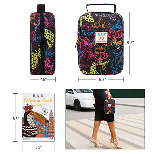 HB H & B 72-Color Colored Pencils Set with Coloring Book, Eraser, and Sharpener - Perfect for Drawing and Coloring - Soft Oil-Based Cores Ideal for Adults and Beginners - Image 4